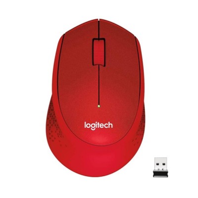 Logıtech M330 Sessiz Kablosuz Mouse-Kırmızı 910-004911