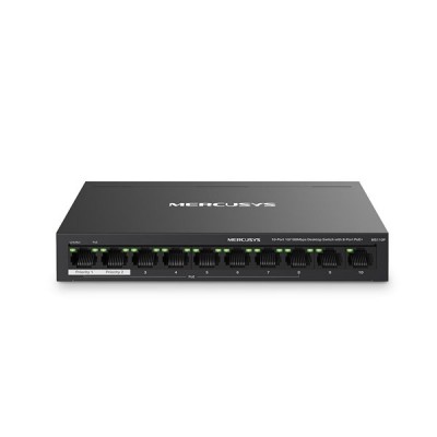 MERCUSYS 10-PORT MS110P 10/100 YÖNETİLMEZ 65W 8-PORT POE SWITCH