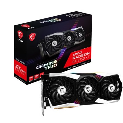 MSI 12GB RX6750XT GAMING TRIO 12G GDDR6 192bit HDMI-DP PCIE 4.0