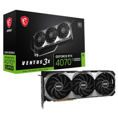 MSI 16GB RTX4070TI SUPER 16G VENTUS 3X OC GDDR6X HDMI-DP PCIE 4.0