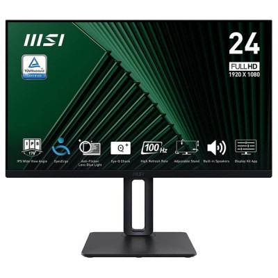 MSI 23.8" FLAT VA PRO MP245PG 1MS 100HZ HDMI-DP PIVOT KURUMSAL MONİTÖR 1920X1080