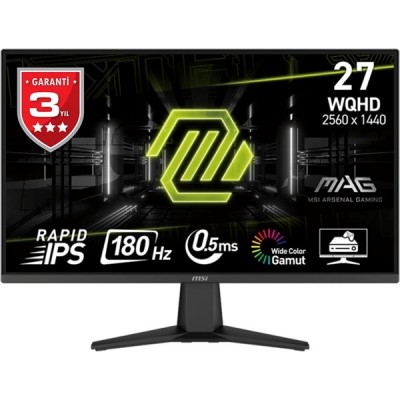 MSI 27" FLAT IPS MAG 275QF 1MS 180HZ HDMI-DP GAMING MONİTÖR 2560X1440