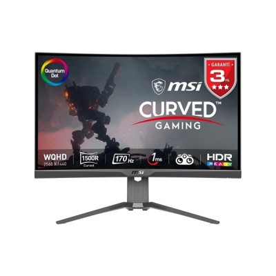 MSI 27" RAPID VA MAG 27C6G 0.5MS 180HZ HDMI-DP KAVISLI GAMING MONİTÖR