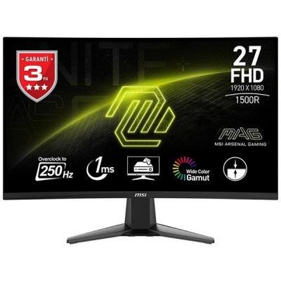 MSI 27" VA MAG 27C6X 1MS 250HZ HDMI-DP KAVISLI GAMING MONİTÖR