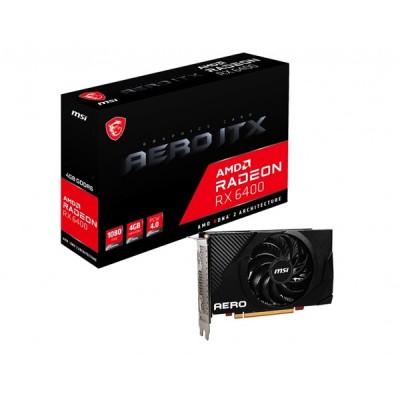 MSI 4GB RX6400 AERO ITX GDDR6 64bit PCIE 4.0