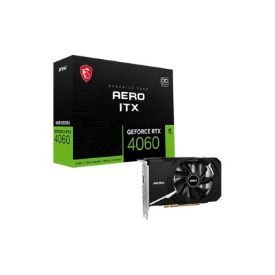 MSI 8GB RTX4060 AERO ITX 8G OC GDDR6 128bit HDMI-DP PCIE 4.0