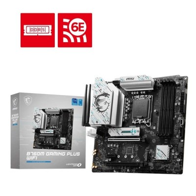 MSI B760M GAMING PLUS WIFI-6E DDR5 HDMI DP PCIE 4.0 1700p mATX