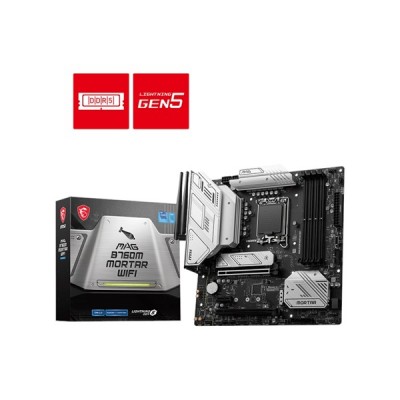 MSI MAG B760M MORTAR WIFI DDR5 HDMI DP PCIe 16X v5.0 1700p mATX