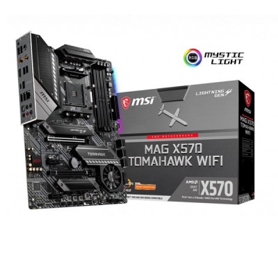 MSI MAG X570 TOMAHAWK WIFI DDR4 M2 PCIe NVME HDMI PCIe 16X v4.0 AM4 ATX