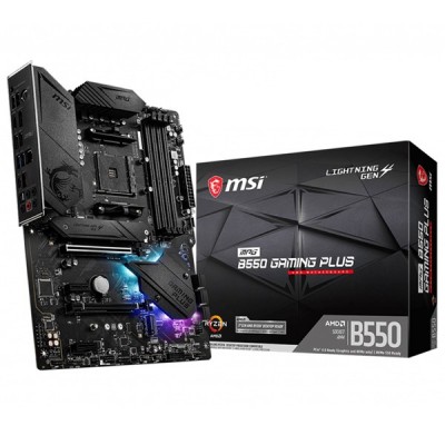 MSI MPG B550 GAMING PLUS DDR4 M2 PCIe NVME HDMI DP PCIe 16X v4.0 AM4 ATX