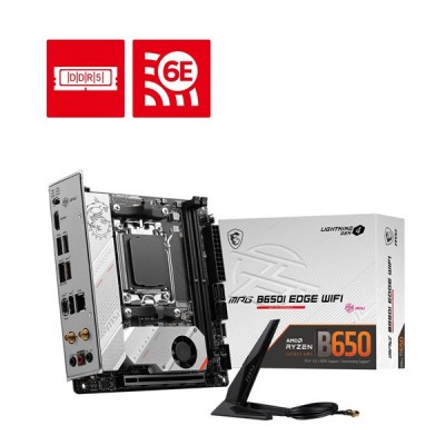 MSI MPG B650I EDGE WIFI-6E DDR5 HDMI-DP PCIE 4.0 AM5 mITX