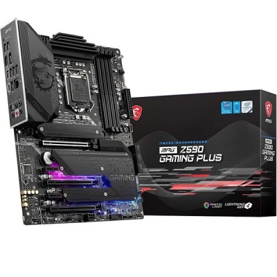 MSI MPG Z590 GAMING PLUS DDR4 M2 PCIe NVME HDMI DP PCIe 16X v4.0 1200p v2 ATX