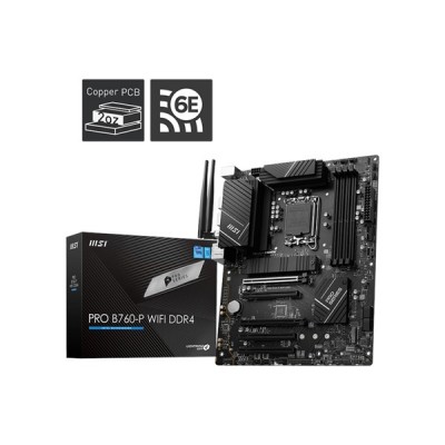 MSI PRO B760M-A WIFI-6E DDR4 HDMI-DP PCIE 4.0 1700P MATX