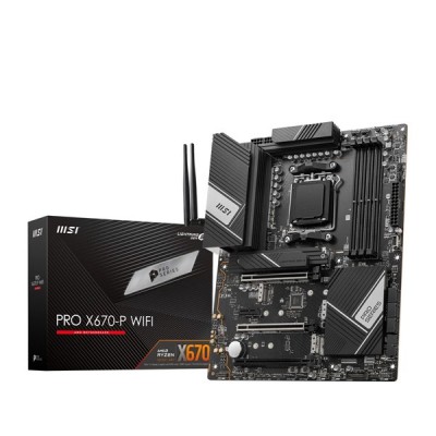 MSI PRO X670-P WIFI DDR5 HDMI DP PCIe 16X v5.0 AM5 ATX