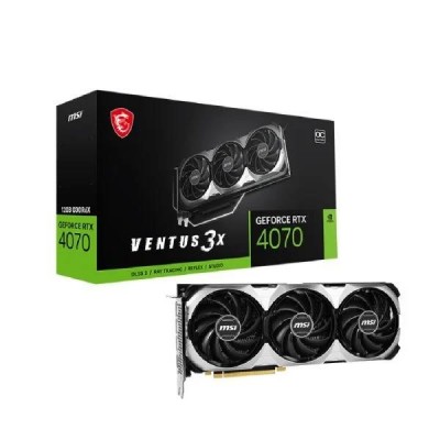 MSI RTX4070 12GB VENTUS 3X GDDR6X 192bit HDMI DP PCIe 16X v4.0