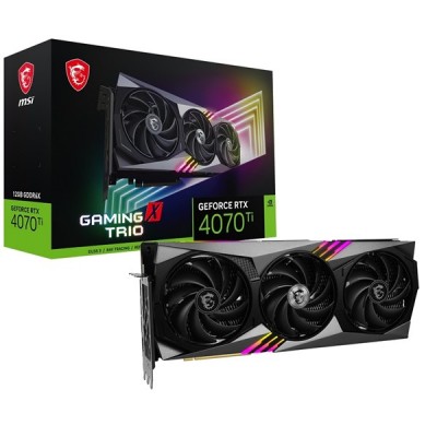 MSI RTX4070Ti 12GB GAMING X TRIO 12G GDDR6X 192bit HDMI DP PCIe 16X v4.0