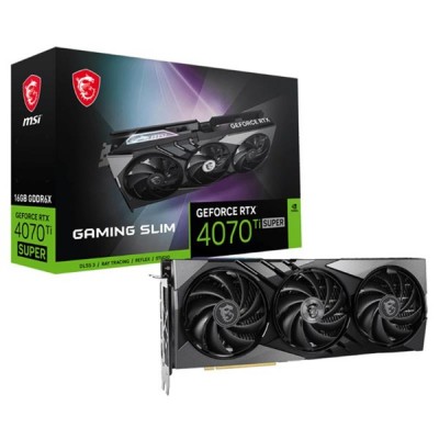 MSI RTX4070TI SUPER 16GB GAMING X SLIM GDDR6X 256bit HDMI 4X DP PCIe 4.0