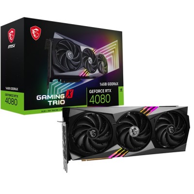 MSI RTX4080 16GB GAMING X TRIO GDDR6X 256 Bit HDMI DP PCIe 16X v4.0