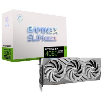 MSI RTX4080 SUPER 16GB GAMING X SLIM WHITE GDDR6X 256bit HDMI DP PCIe 4.0