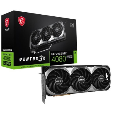 MSI RTX4080 SUPER 16GB VENTUS 3X OC GDDR6X 256bit HDMI DP PCIe 16X v4.0