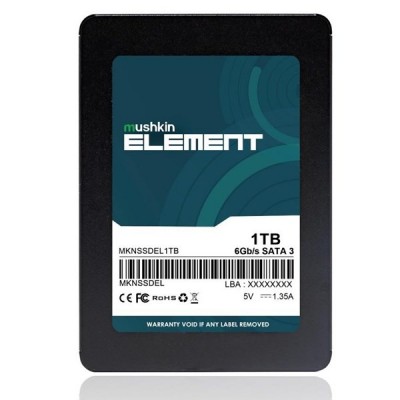 MUSHKIN 1TB ELEMENT MKNSSDEL1TB 500- 450MB/s SSD SATA-3 Disk