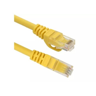 ODS 0.2m CAT6 Utp LSZH Saf Bakır Sarı Patch Kablo (10'lu Paket)