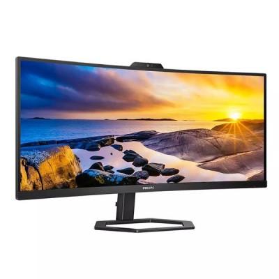 PHILIPS 34" VA 34E1C5600HE/00 1MS 100HZ HDMI-DP USB-C KAVISLI WEB KAMERALI MONİTÖR  3440X1440