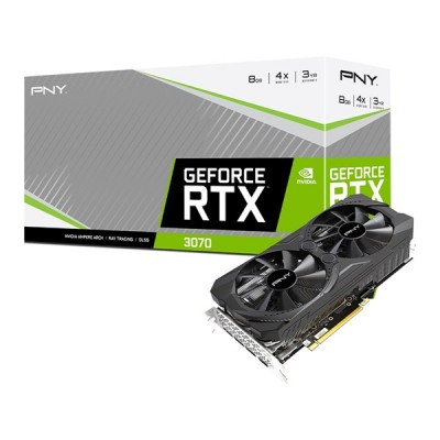 PNY RTX3070 8GB UPRISING LHR VCG30708LDFMPB GDDR6 256bit HDMI DP PCIe 16X v4.0