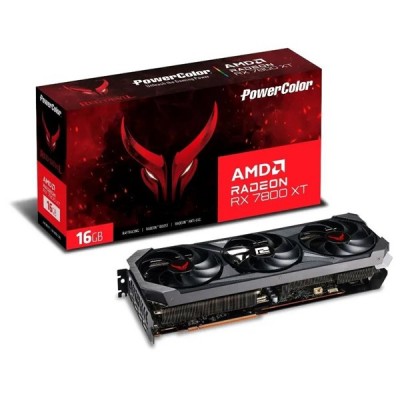 POWERCOLOR 16GB RX7800XT RED DEVIL RX 7800XT 16G-E/OC GDDR6 256Bit HDMI-DP PCIE 4.0