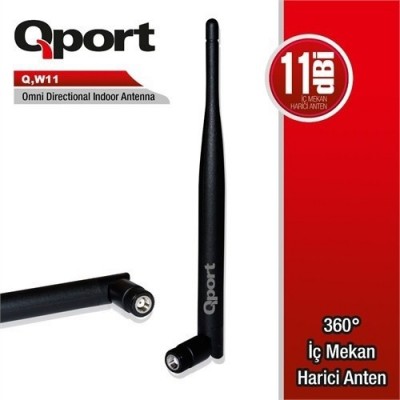 QPORT 11dbi 2.4ghz W11 360° Anten Indoor