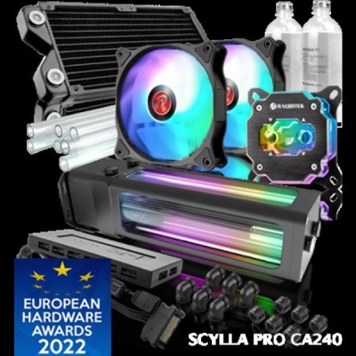 RAIJINTEK SCYLLA PRO CA240 ARGB Su Soğutma Kiti Yumuşak Esnek Boru Kolay Montaj CPU Su Bloğu DDC RBW Lowara Pompa (0R10B00215)