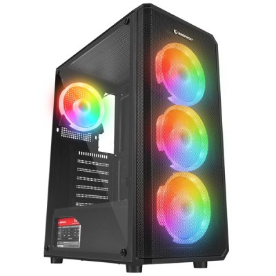 RAMPAGE 550W 80+ HELIOS MESH GAMING MID-TOWER PC KASASI