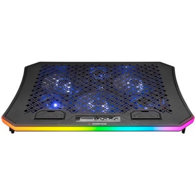 RAMPAGE AD-RC34 METAFOR 10-19" Siyah 6X RGB FANLI Notebook Soğutucu Stand