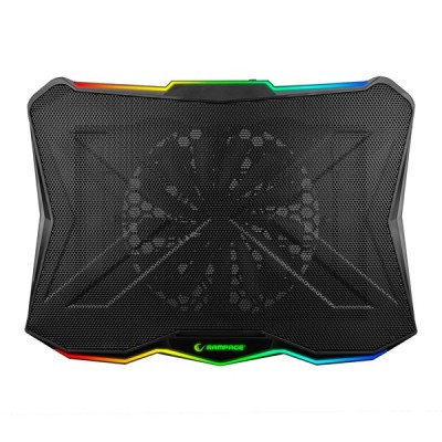 Rampage AD-RC8 SHOWY Siyah 180mm Fan 15''-17'' RGB Işıklı Notebook Soğutucu Stand