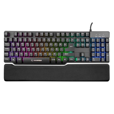 RAMPAGE KB-R88 GAMEZONE USB Q Trk RGB Led Aydınlatmalı Mekanik Hisli Siyah Gaming Klavye Kutu Açık (Outlet)