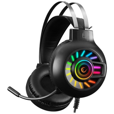 Rampage RM-K44 ZENGIBAR Siyah 7.1 Surround RGB Işık Efekti Mikrofonlu Oyuncu Kulaklığı