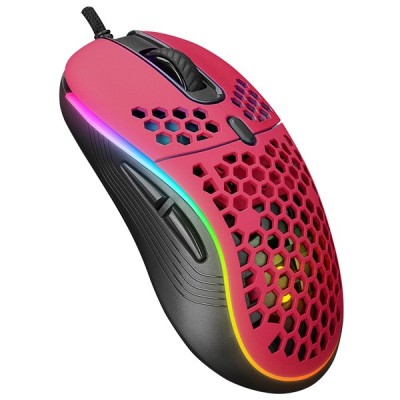 Rampage SMX-R85 GENTLE 6400dpi Kırmızı RGB Ledli Süper Hafif Makrolu Gaming Oyuncu Mouse