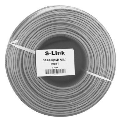 S-LINK 250metre 2+1 SL-CT2250 0.50 CCTV Kablo