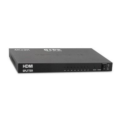 S-LINK 8port SL-LU6218 1port HDMI (giriş) 8port HDMI (çıkış) 4K HDMI Splitter