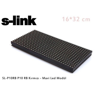 S-link SL-P10RB P10 RB Kırmızı - Mavi Led Modül