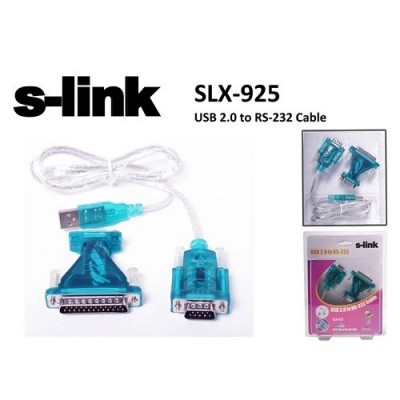 S-LINK SLX-925 1metre USB-SERI (RS232) Çevirici Kablo