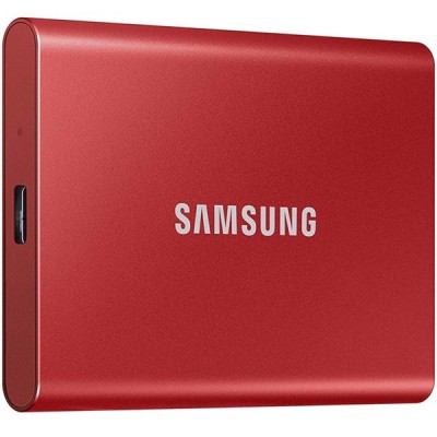 SAMSUNG 500GB T7 MU-PC500R/WW SSD USB HARİCİ DİSK KIRMIZI