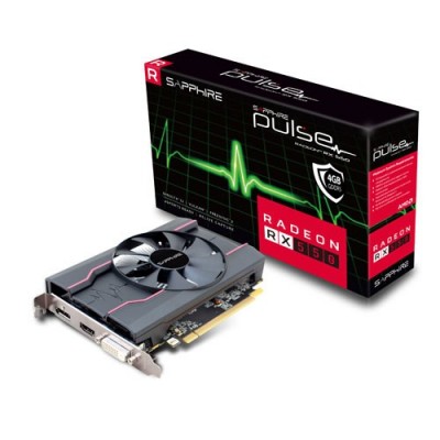 SAPPHIRE RX550 4GB PULSE 11268-01-20G GDDR5 128bit HDMI DVI DP PCIe 16X v3.0