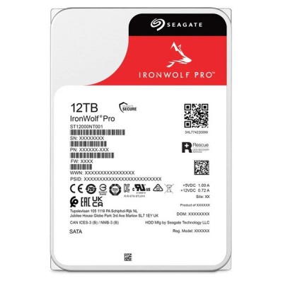 SEAGATE 12TB IRONWOLF PRO  256MB 7200RPM NAS DİSKİ (DİSTİ GARANTİLİ)