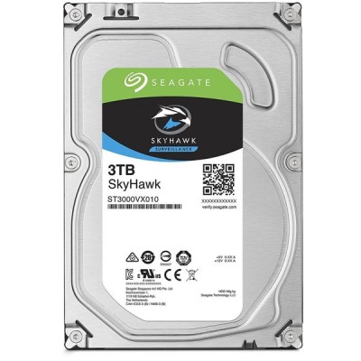 SEAGATE 3.5" 3TB SKYHAWK ST3000VX009 5900 RPM 256MB SATA-3 Güvenlik Diski