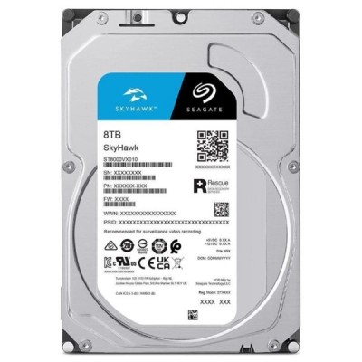 SEAGATE 3.5" 8TB SKYHAWK ST8000VX009 5400 RPM 256MB SATA-3 Güvenlik Diski