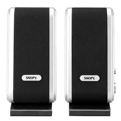 Snopy SN-820 2.0 Siyah/Gümüş Lcd İnce Tasarım USB Multimedia Speaker Hoparlör