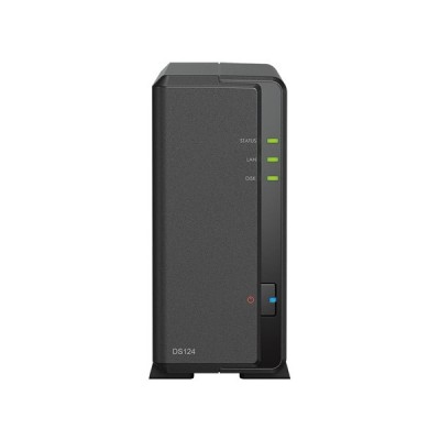 SYNOLOGY DS124 REALTEK QC- 1GB RAM- 1-diskli Nas Server (Disksiz)