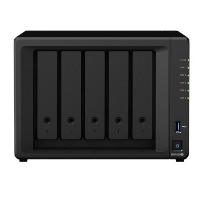 SYNOLOGY DS1520 PLUS CELERON QC- 8 GB RAM- 5-diskli Nas Server (Disksiz)