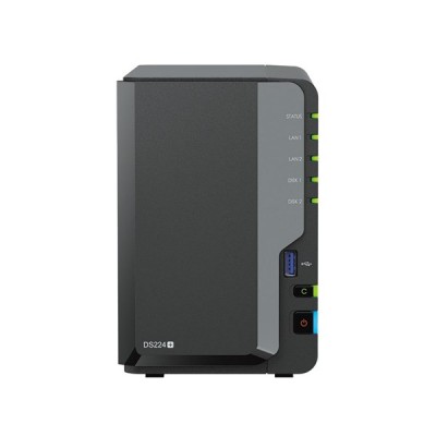 SYNOLOGY DS224-2G PLUS CELERON QC- 2 GB RAM- 2-diskli Nas Server (Disksiz)